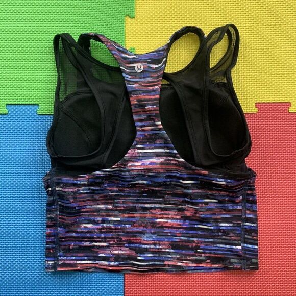 Lululemon Break Free Tank Hinshu Alpine White Crop Nulux Size 4 - Picture 5 of 10